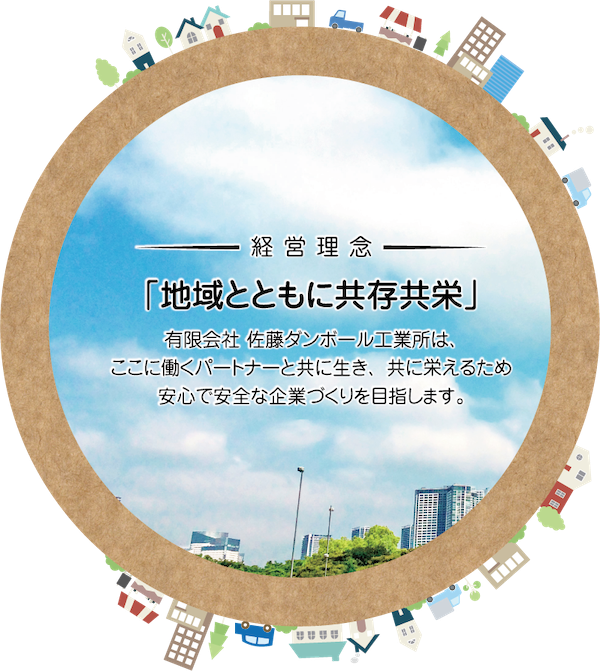 経営理念「地域とともに共存共栄」